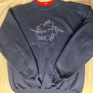 VTG Women’s Ugly Christmas Sweatshirt M&C Sportswear Size Large Rhinestone Angel